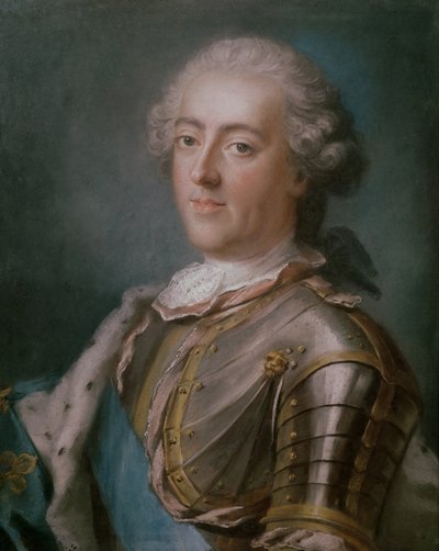 Portret van Lodewijk XV (1710-74) Koning van Frankrijk door Gustaf Lundberg